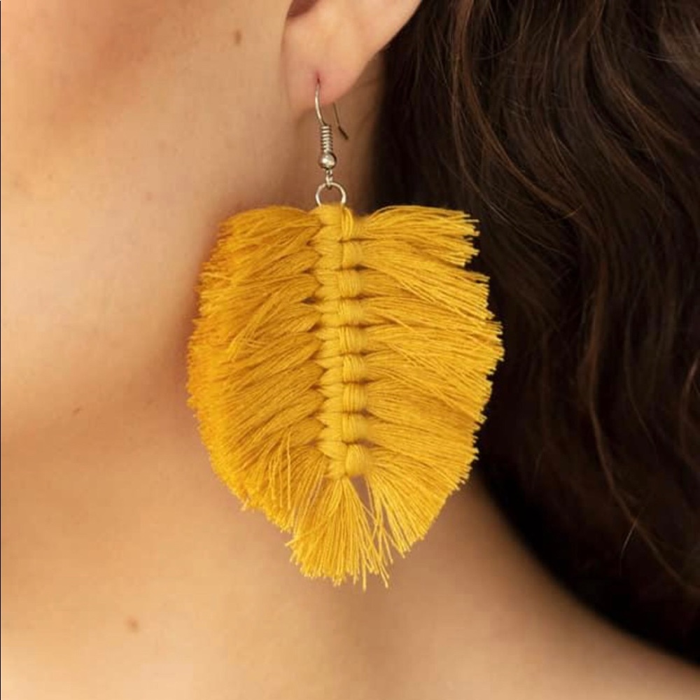 3/$30 Braided Leaf Earrings